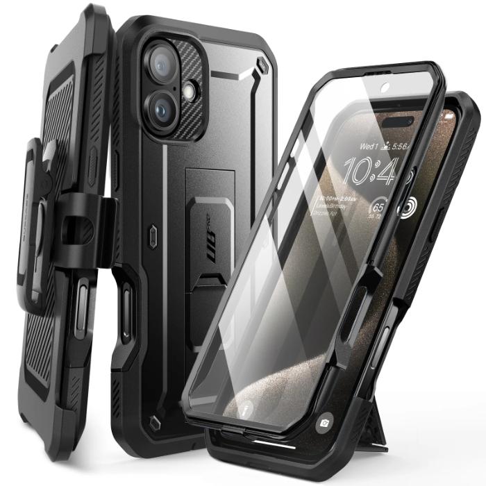 SUPCASE Unicorn Beetle Pro Full Body Rugged Case for iPhone 16 6.1" (2024) with Built-in Screen Protector