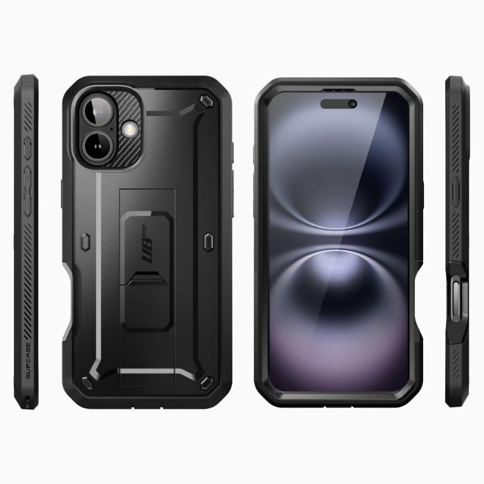 SUPCASE Unicorn Beetle Pro Full Body Rugged Case for iPhone 16 6.1" (2024) with Built-in Screen Protector