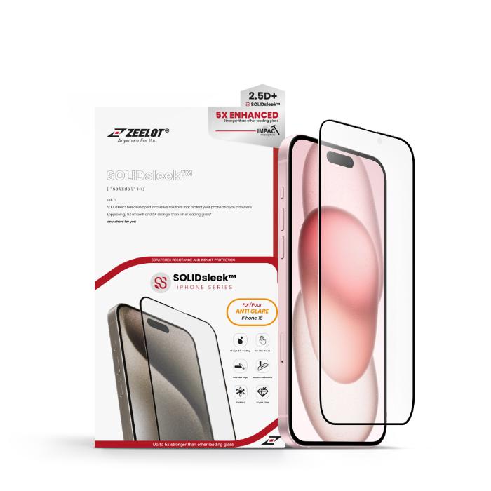 Shop and buy ZEELOT SOLIDsleek 2.5D Tempered Glass Screen Protector iPhone 16 6.1" (2024) Clear Matte Privacy Anti-Blue Ray| Casefactorie® online with great deals and sales prices with fast and safe shipping. Casefactorie is the largest Singapore official authorised retailer for the largest collection of mobile premium accessories.