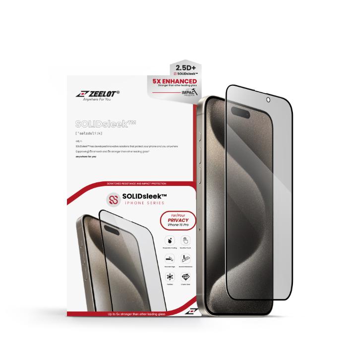 Shop and buy ZEELOT SOLIDsleek 2.5D Tempered Glass Screen Protector iPhone 16 Pro 6.3" (2024) Clear Matte Privacy Anti-Blue Ray| Casefactorie® online with great deals and sales prices with fast and safe shipping. Casefactorie is the largest Singapore official authorised retailer for the largest collection of mobile premium accessories.