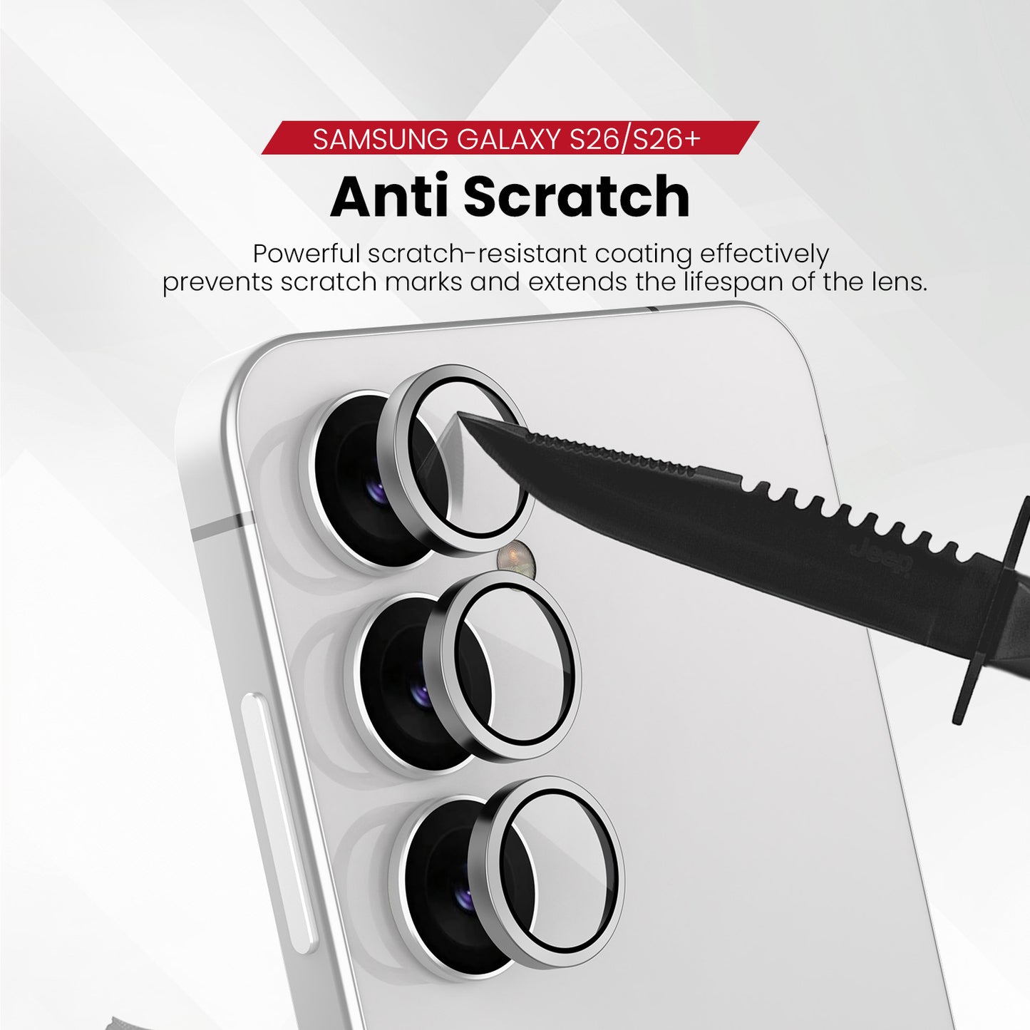 ZEELOT Pishield Series Titanium Alloy Lens Protector for Samsung Galaxy S26 Plus (2026)