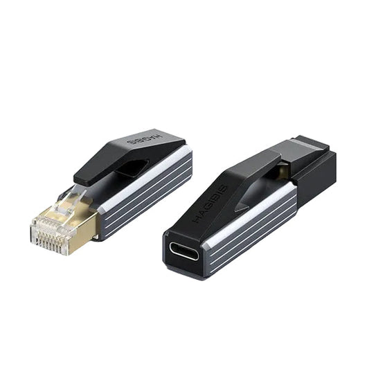 HAGIBIS CR01 USB-C to RJ45 Gigabit Ethernet Adapter