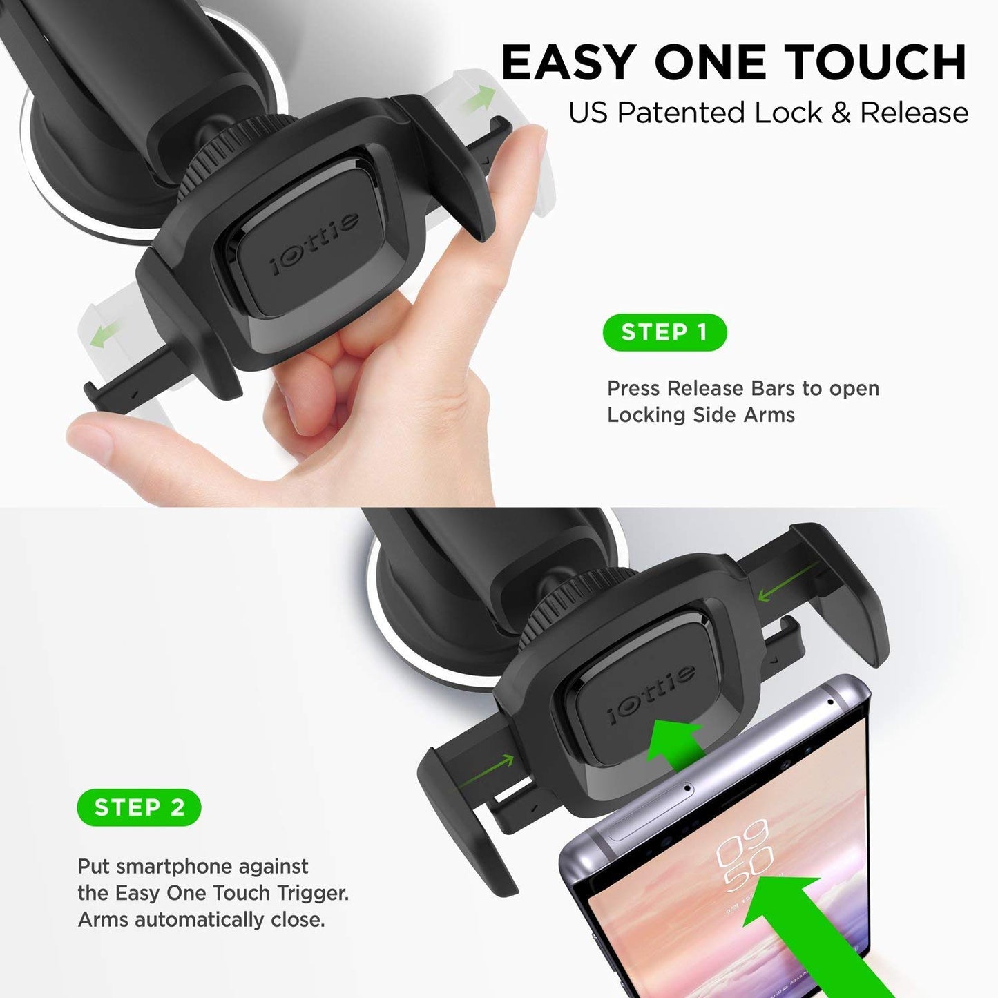 iOttie Easy One Touch Mini Dash & Windshield Mount Holder for Mobile Devices