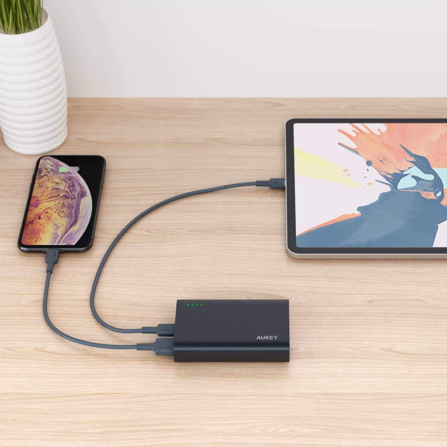 Shop and buy Aukey PB-XD12 10000mAh 18W USB-C Portable External Battery Power Bank Quick Charge 3.0 Power Delivery| Casefactorie® online with great deals and sales prices with fast and safe shipping. Casefactorie is the largest Singapore official authorised retailer for the largest collection of mobile premium accessories.