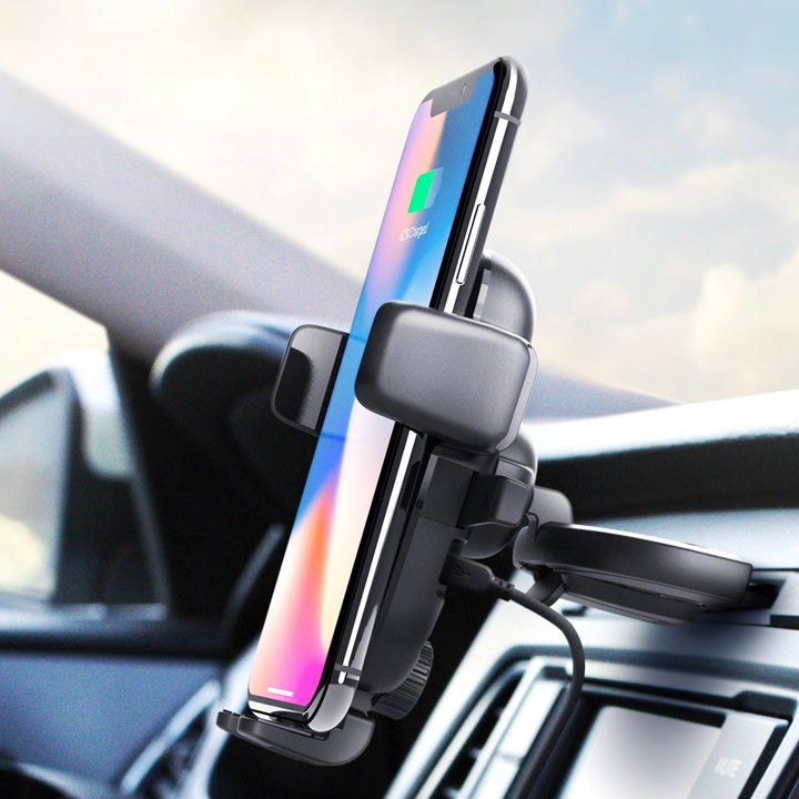 iOttie Easy One Touch Wireless Fast Charging CD Slot Mount Holder for Mobile Devices