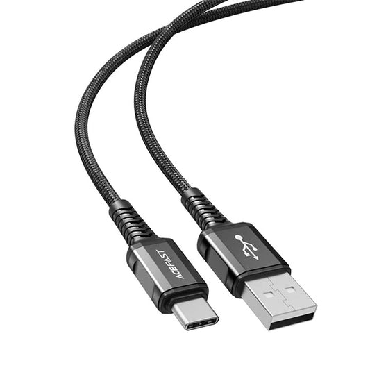 Shop and buy ACEFAST C1-04 USB-A to USB-C Aluminum Alloy Charging Data Cable 25000 bending tests Current up to 3A| Casefactorie® online with great deals and sales prices with fast and safe shipping. Casefactorie is the largest Singapore official authorised retailer for the largest collection of mobile premium accessories.
