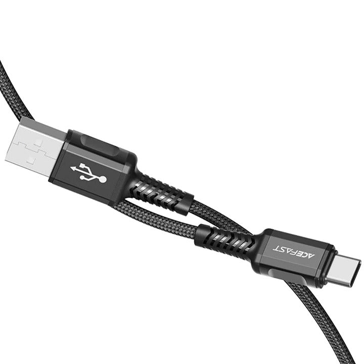 Shop and buy ACEFAST C1-04 USB-A to USB-C Aluminum Alloy Charging Data Cable 25000 bending tests Current up to 3A| Casefactorie® online with great deals and sales prices with fast and safe shipping. Casefactorie is the largest Singapore official authorised retailer for the largest collection of mobile premium accessories.