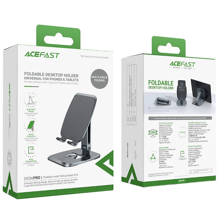 Shop and buy ACEFAST E13 Desktop Metal Folding Holder Portable Dual shaft design For mobile devices up to 12.9"| Casefactorie® online with great deals and sales prices with fast and safe shipping. Casefactorie is the largest Singapore official authorised retailer for the largest collection of mobile premium accessories.