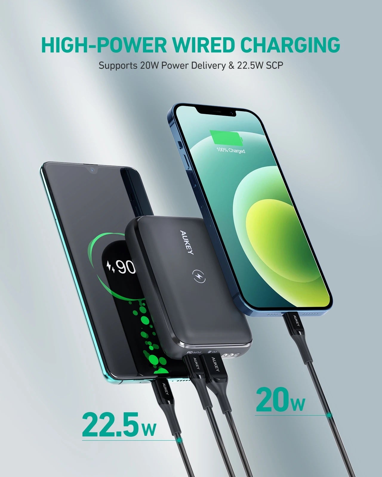 Shop and buy Aukey PB-WL01S 10000mAh Basix Pro Mini Wireless Charging Power Bank (20W Power Delivery)| Casefactorie® online with great deals and sales prices with fast and safe shipping. Casefactorie is the largest Singapore official authorised retailer for the largest collection of mobile premium accessories.