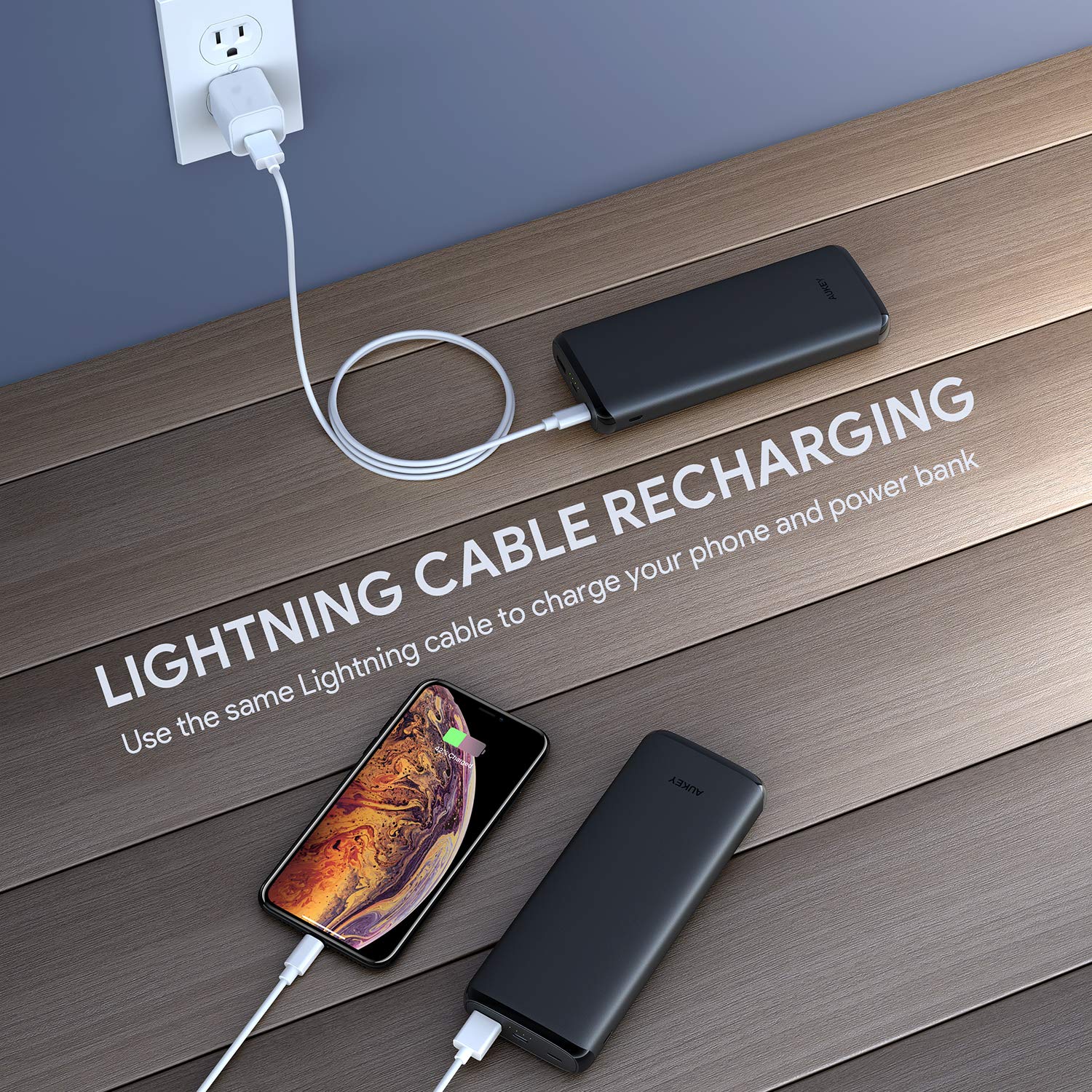 Shop and buy Aukey PB-Y23 20000mAh 18W USB-C Portable External Battery Power Bank with Quick Charge 3.0 & Power Delivery| Casefactorie® online with great deals and sales prices with fast and safe shipping. Casefactorie is the largest Singapore official authorised retailer for the largest collection of mobile premium accessories.