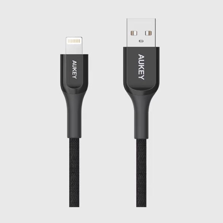 Shop and buy Aukey CB-AKL2 MFI USB-A to Lightning Kevlar Cable for Data Transfer & Charging Transfer data up to 480Mbps| Casefactorie® online with great deals and sales prices with fast and safe shipping. Casefactorie is the largest Singapore official authorised retailer for the largest collection of mobile premium accessories.
