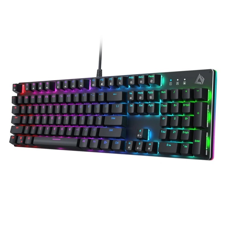 Shop and buy Aukey KM-G12 Gaming Mechanical Keyboard LED Backlit Customizable RGB Backlight Steel Body for PC Laptop | Casefactorie® online with great deals and sales prices with fast and safe shipping. Casefactorie is the largest Singapore official authorised retailer for the largest collection of mobile premium accessories.