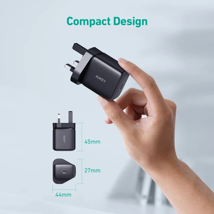 Shop and buy Aukey PA-R1A Swift 25W Power Delivery Minima Nano Wall Charger Power Delivery Single-Port| Casefactorie® online with great deals and sales prices with fast and safe shipping. Casefactorie is the largest Singapore official authorised retailer for the largest collection of mobile premium accessories.