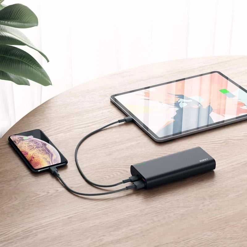 Shop and buy Aukey PB-XD13 20000mAh USB-C Power Bank with Quick Charge 3.0 and Power Delivery| Casefactorie® online with great deals and sales prices with fast and safe shipping. Casefactorie is the largest Singapore official authorised retailer for the largest collection of mobile premium accessories.