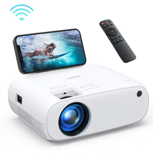 Shop and buy Aukey RD-860 Version 2 Wireless Wi-Fi Mini Projector 1080p Resolution Support Smartphone Screen Sync| Casefactorie® online with great deals and sales prices with fast and safe shipping. Casefactorie is the largest Singapore official authorised retailer for the largest collection of mobile premium accessories.