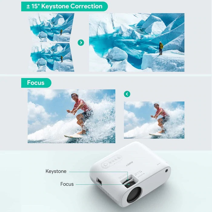 Shop and buy Aukey RD-860 Version 2 Wireless Wi-Fi Mini Projector 1080p Resolution Support Smartphone Screen Sync| Casefactorie® online with great deals and sales prices with fast and safe shipping. Casefactorie is the largest Singapore official authorised retailer for the largest collection of mobile premium accessories.