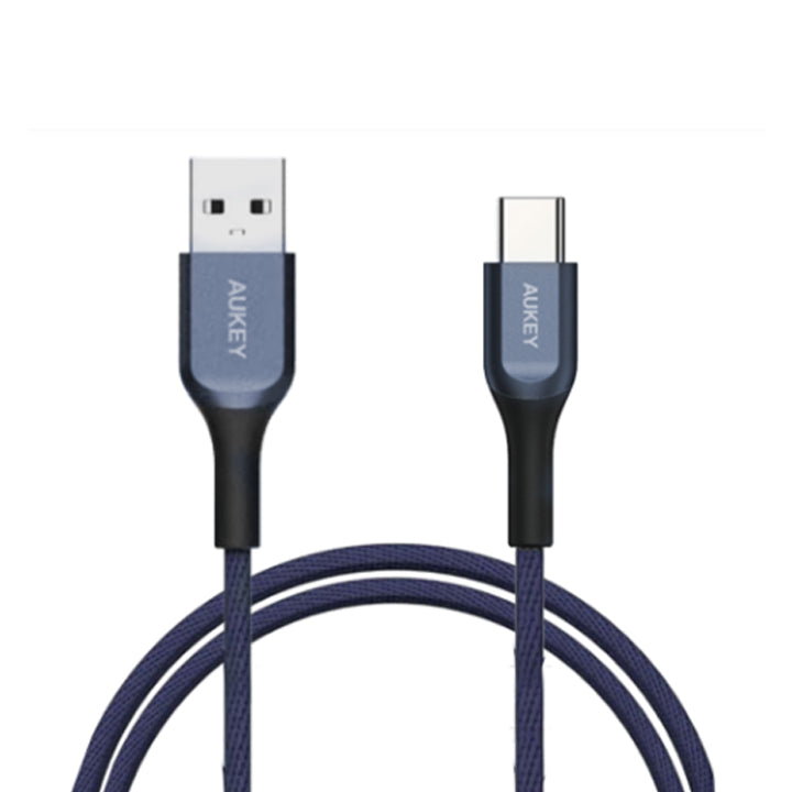 Shop and buy Aukey CB-AKC1 Kevlar Core USB-A to USB Type-C Quick Charge 3.0 Cable reversible connector design| Casefactorie® online with great deals and sales prices with fast and safe shipping. Casefactorie is the largest Singapore official authorised retailer for the largest collection of mobile premium accessories.