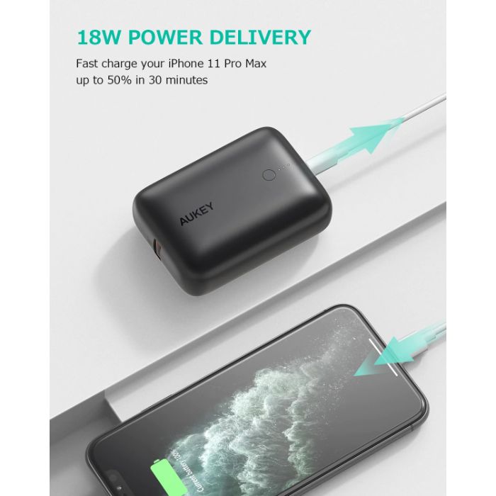 Shop and buy Aukey PB-N83S Basix Mini 20W 10000MAH Powerbank Portable Charger Quick Charge 3.0 Fast Charging| Casefactorie® online with great deals and sales prices with fast and safe shipping. Casefactorie is the largest Singapore official authorised retailer for the largest collection of mobile premium accessories.