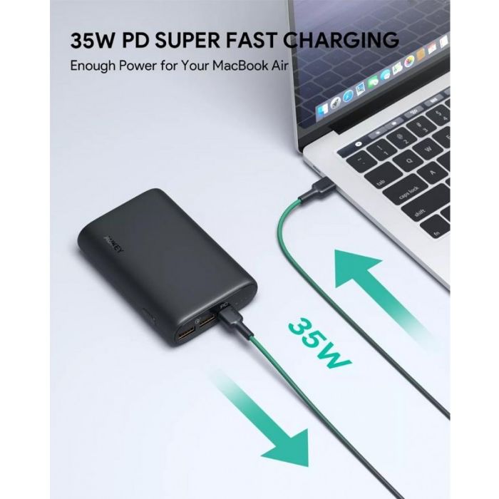 Shop and buy Aukey PB-Y40S Sprint Go 15000mAh 3-Port Power Bank with 35W PD Super Fast Charging Quick Charge 3.0| Casefactorie® online with great deals and sales prices with fast and safe shipping. Casefactorie is the largest Singapore official authorised retailer for the largest collection of mobile premium accessories.