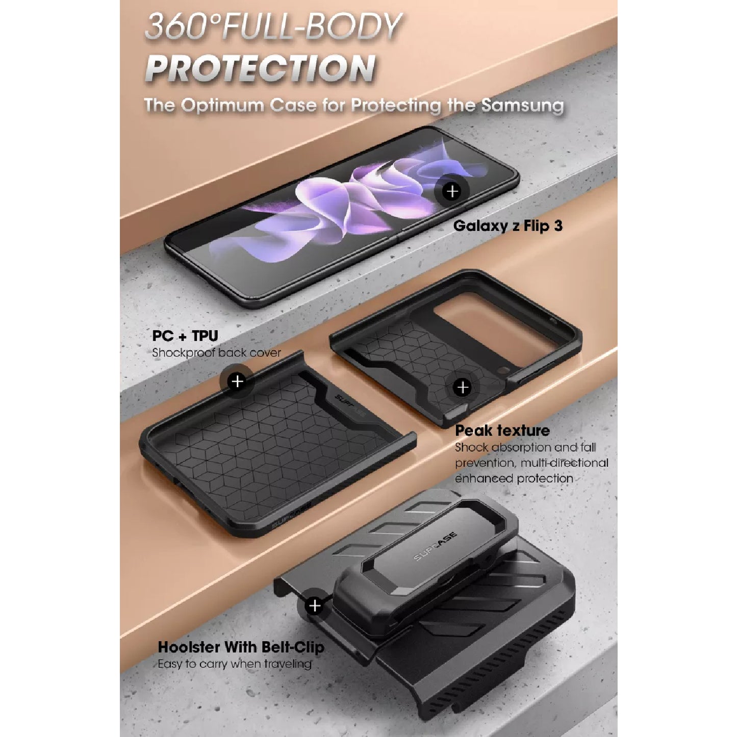 Shop and buy Supcase UB Pro Full-Body Rugged Holster Case for Samsung Galaxy Z Flip 3 5G (2021) scratch-proof | Casefactorie® online with great deals and sales prices with fast and safe shipping. Casefactorie is the largest Singapore official authorised retailer for the largest collection of mobile premium accessories.