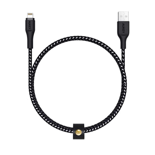 Aukey CB-AL1 Nylon Braided Lightning to USB Cable for Sync and Charging
