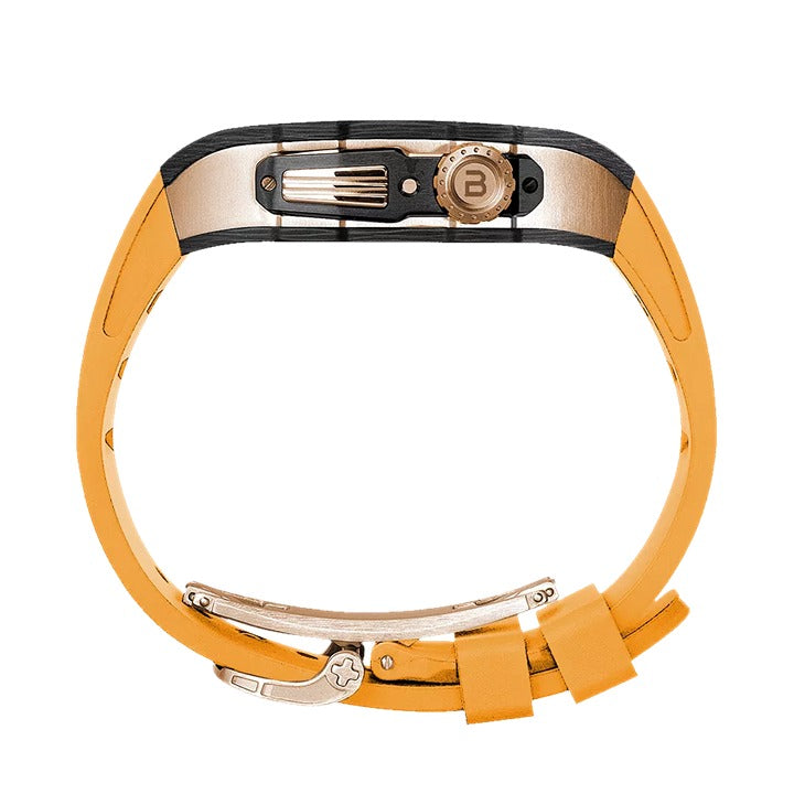 Shop and buy BUTTERCASE Edison Carbon Fiber Titanium Wristband Case Gold Titanium Shell Apple Watch 45mm/44mm| Casefactorie® online with great deals and sales prices with fast and safe shipping. Casefactorie is the largest Singapore official authorised retailer for the largest collection of mobile premium accessories.