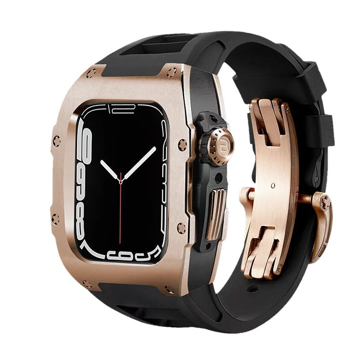Shop and buy BUTTERCASE Edison Stainless Steel Wristband Case Gold Frame Black Shell for Apple Watch 45mm/44mm| Casefactorie® online with great deals and sales prices with fast and safe shipping. Casefactorie is the largest Singapore official authorised retailer for the largest collection of mobile premium accessories.