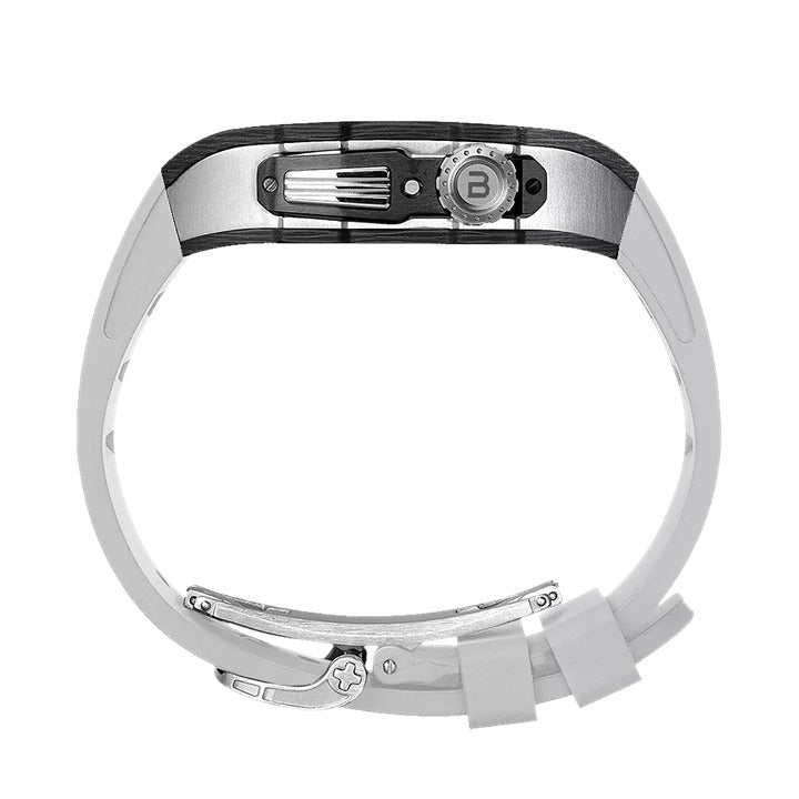 Shop and buy BUTTERCASE Edison Carbon Fiber Titanium Wristband Case Silver Titanium Shell Apple Watch 45mm/44mm| Casefactorie® online with great deals and sales prices with fast and safe shipping. Casefactorie is the largest Singapore official authorised retailer for the largest collection of mobile premium accessories.