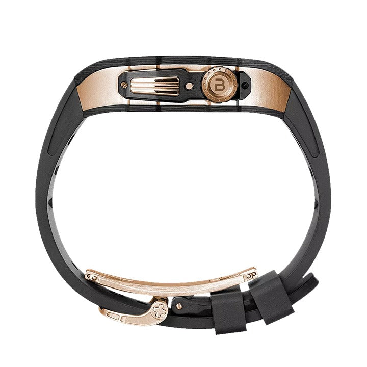 Shop and buy BUTTERCASE Edison Carbon Fiber Titanium Wristband Case Gold Titanium Shell Apple Watch 45mm/44mm| Casefactorie® online with great deals and sales prices with fast and safe shipping. Casefactorie is the largest Singapore official authorised retailer for the largest collection of mobile premium accessories.