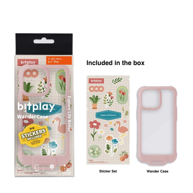 Shop and buy Bitplay Wander Case for iPhone 13 Pro (2021) with Sticker Pack Shockproof Anti-Scratch Backplate| Casefactorie® online with great deals and sales prices with fast and safe shipping. Casefactorie is the largest Singapore official authorised retailer for the largest collection of mobile premium accessories.