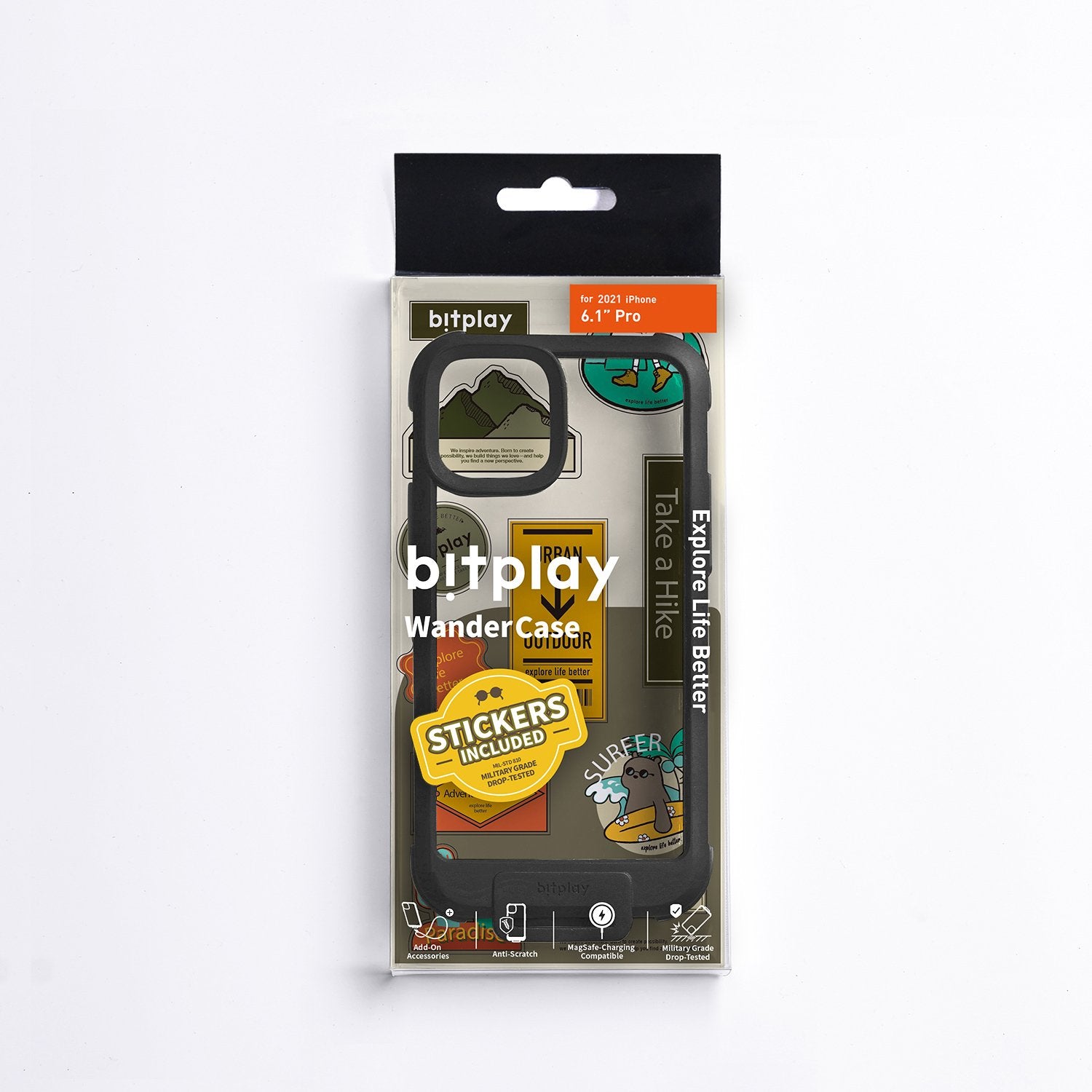 Shop and buy Bitplay Wander Case for iPhone 13 Pro (2021) with Sticker Pack Shockproof Anti-Scratch Backplate| Casefactorie® online with great deals and sales prices with fast and safe shipping. Casefactorie is the largest Singapore official authorised retailer for the largest collection of mobile premium accessories.