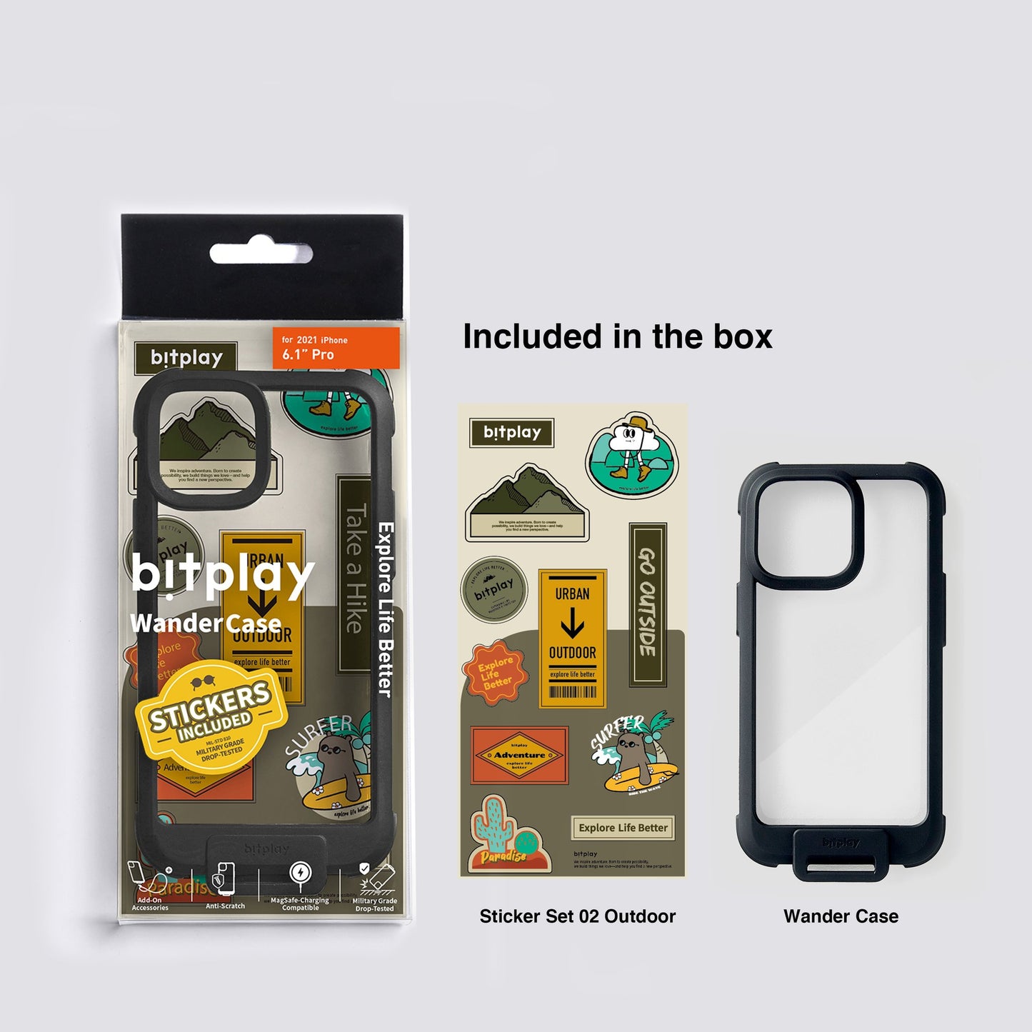 Shop and buy Bitplay Wander Case for iPhone 13 (2021) with Sticker Pack Shockproof Anti-Scratch Backplate| Casefactorie® online with great deals and sales prices with fast and safe shipping. Casefactorie is the largest Singapore official authorised retailer for the largest collection of mobile premium accessories.