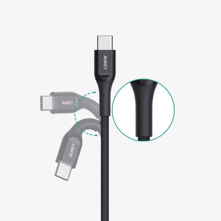Shop and buy Aukey CB-AKC3 USB Type-C to Type-C Kevlar Core Cable for Data Transfer & Charging Fast Charging| Casefactorie® online with great deals and sales prices with fast and safe shipping. Casefactorie is the largest Singapore official authorised retailer for the largest collection of mobile premium accessories.