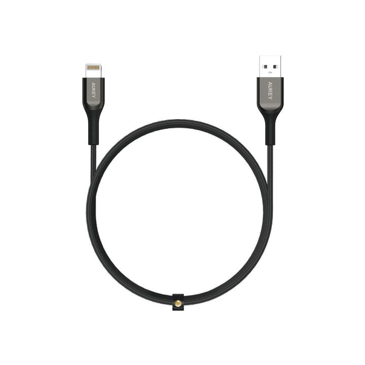 Shop and buy Aukey CB-AKL1 MFI USB-A to Lightning Kevlar Cable Data Transfer & Charging 480Mbps Data Speed| Casefactorie® online with great deals and sales prices with fast and safe shipping. Casefactorie is the largest Singapore official authorised retailer for the largest collection of mobile premium accessories.