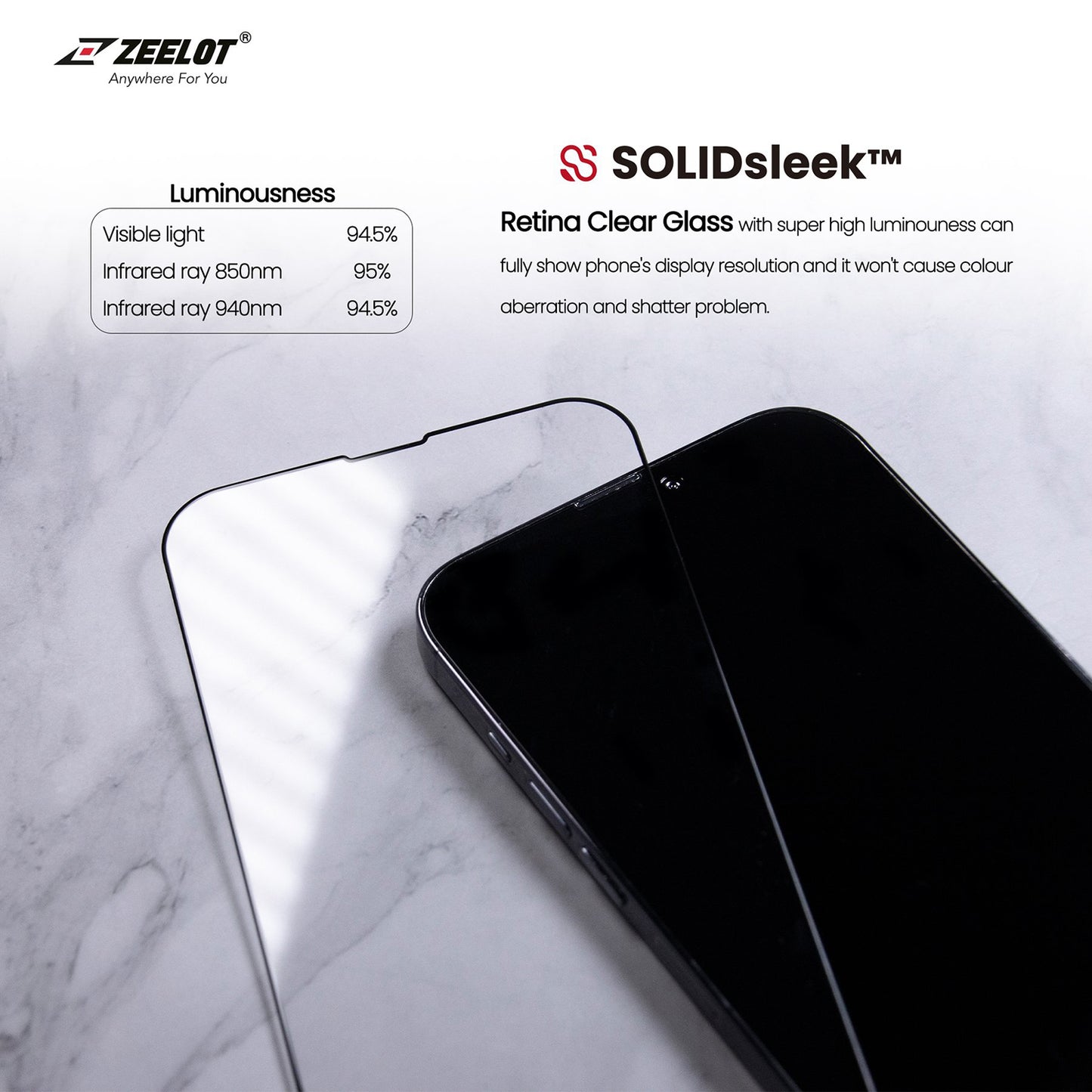 Shop and buy Zeelot SOLIDsleek Tempered Glass Screen Protector with Easy Alignment Kit iPhone 13 Pro Max (2021)| Casefactorie® online with great deals and sales prices with fast and safe shipping. Casefactorie is the largest Singapore official authorised retailer for the largest collection of mobile premium accessories.