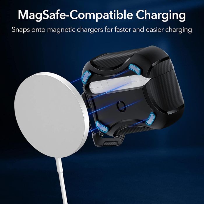 Shop and buy ESR Cyber Armor Magnetic Tough Case for AirPods Pro/AirPods Pro 2 (2019/ 2022) Shockproof MagSafe| Casefactorie® online with great deals and sales prices with fast and safe shipping. Casefactorie is the largest Singapore official authorised retailer for the largest collection of mobile premium accessories.