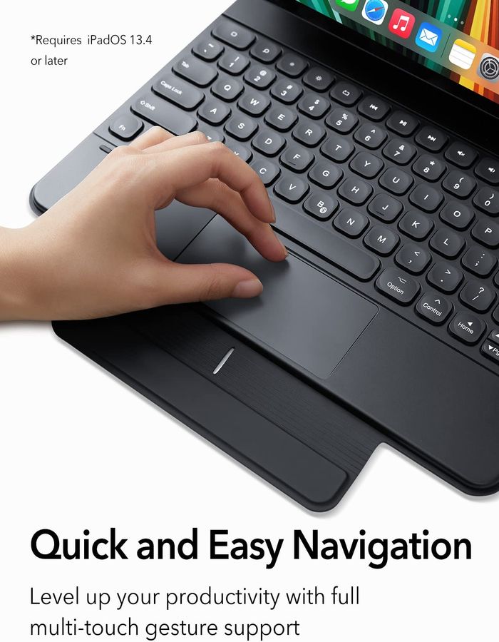 Shop and buy ESR 6B004 Rebound Magnetic Keyboard Case iPad Pro 12.9" (2018-2022) Auto Sleep/Wake Quick-Set Stand| Casefactorie® online with great deals and sales prices with fast and safe shipping. Casefactorie is the largest Singapore official authorised retailer for the largest collection of mobile premium accessories.
