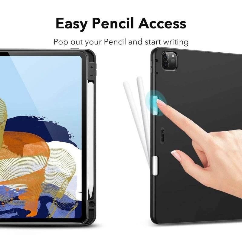 Shop and buy ESR Rebound Pencil Series Trifold Folio Flip Case iPad Pro 11 2021/2022 Apple Pencil Holder| Casefactorie® online with great deals and sales prices with fast and safe shipping. Casefactorie is the largest Singapore official authorised retailer for the largest collection of mobile premium accessories.