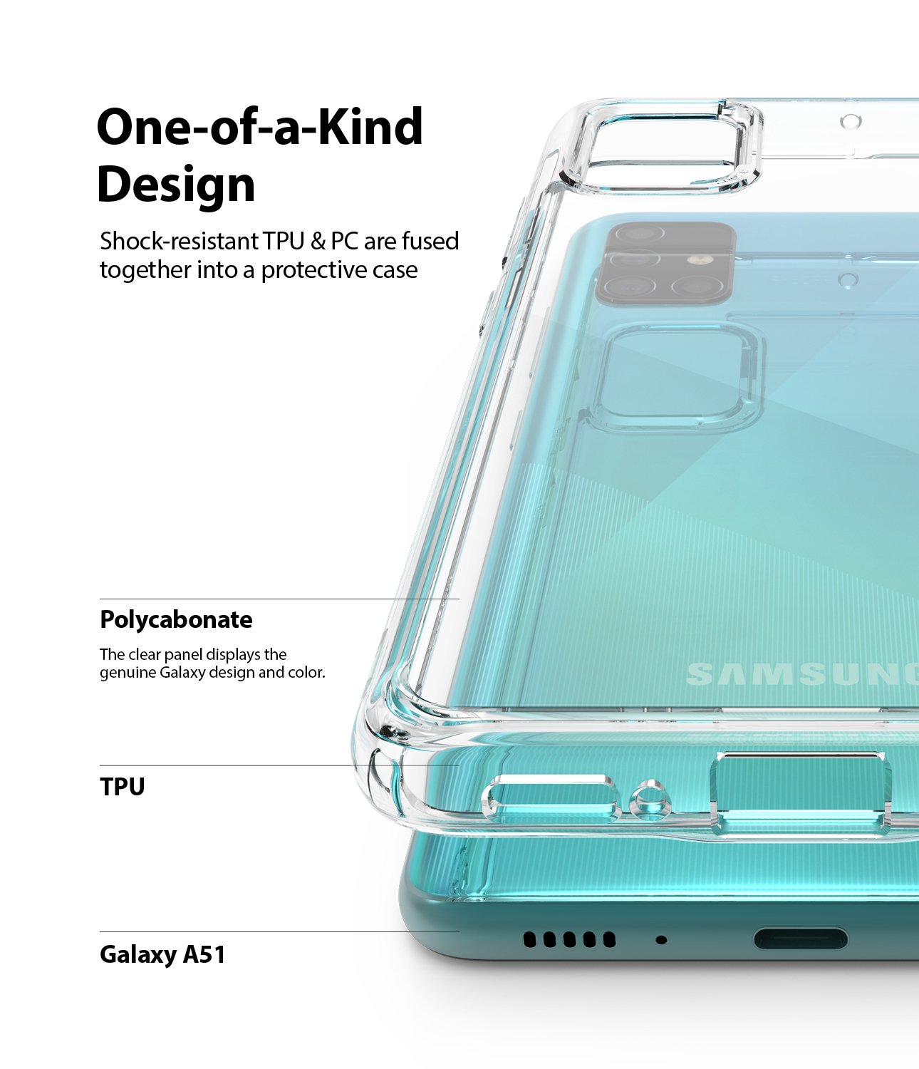 Shop and buy Ringke Fusion Case for Samsung Galaxy A51 (2019) Clear Protection Shockproof Lanyard Hole| Casefactorie® online with great deals and sales prices with fast and safe shipping. Casefactorie is the largest Singapore official authorised retailer for the largest collection of mobile premium accessories.