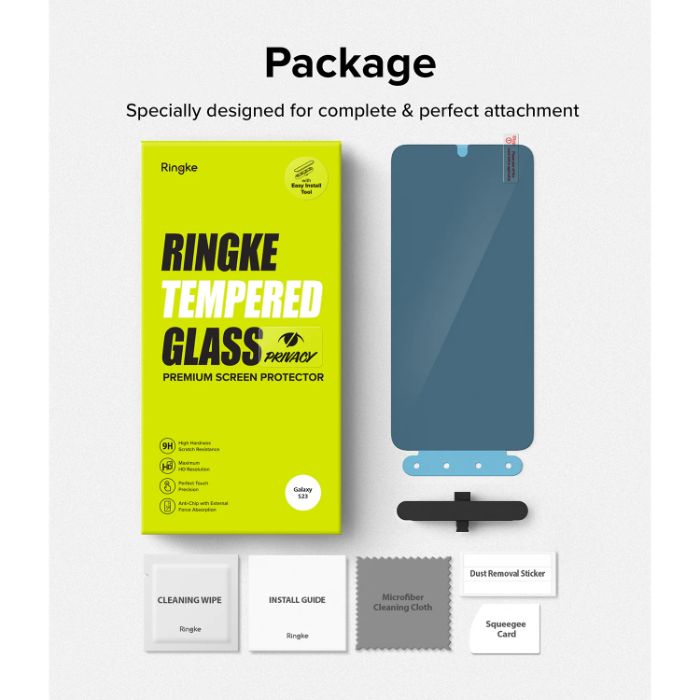 Shop and buy Ringke Tempered Glass Samsung Galaxy S23 (2023) Installation Kit Privacy Anti-spy, full-coverage| Casefactorie® online with great deals and sales prices with fast and safe shipping. Casefactorie is the largest Singapore official authorised retailer for the largest collection of mobile premium accessories.