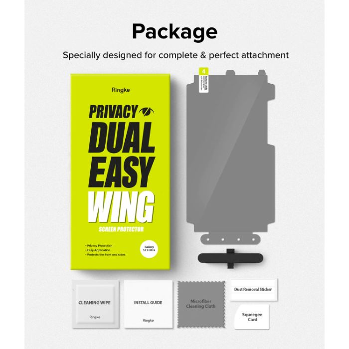 Shop and buy Ringke Dual Easy Screen Protectors Samsung Galaxy S23 Ultra (2023) Installation Kit Privacy Anti-spy| Casefactorie® online with great deals and sales prices with fast and safe shipping. Casefactorie is the largest Singapore official authorised retailer for the largest collection of mobile premium accessories.