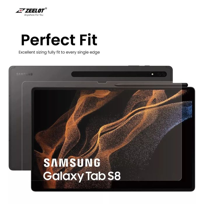 Shop and buy Zeelot PureGlass 2.5D Tempered Glass Screen Protector Samsung Galaxy Tab S7 (2020) / Tab S8 (2022)| Casefactorie® online with great deals and sales prices with fast and safe shipping. Casefactorie is the largest Singapore official authorised retailer for the largest collection of mobile premium accessories.