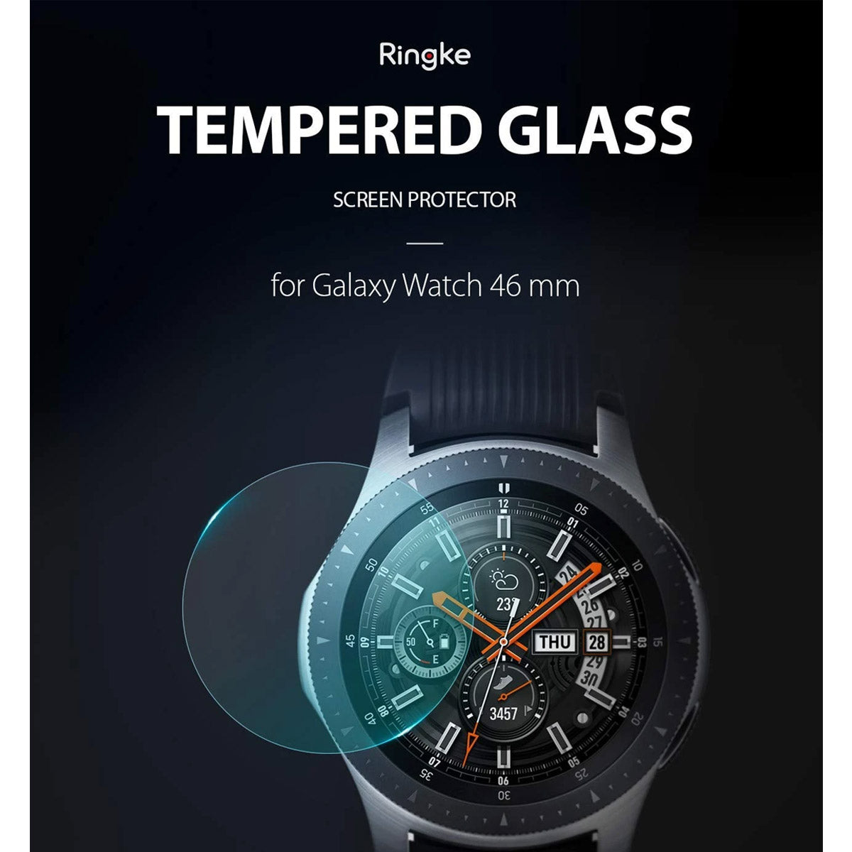 Shop and buy Ringke Tempered Glass Screen Protector for 46mm Samsung Galaxy Watch Gear S3 (2017)| Casefactorie® online with great deals and sales prices with fast and safe shipping. Casefactorie is the largest Singapore official authorised retailer for the largest collection of mobile premium accessories.