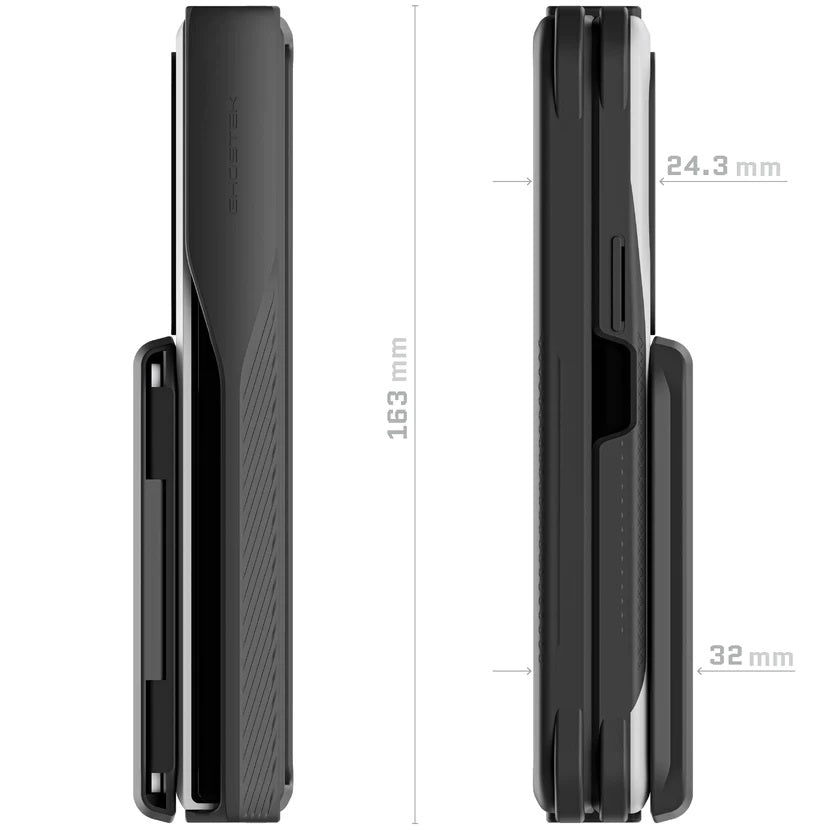Ghostek Exec 4 Magnetic Wallet Case with Card Holder for iPhone 11 Pro, Black GHOCAS2276