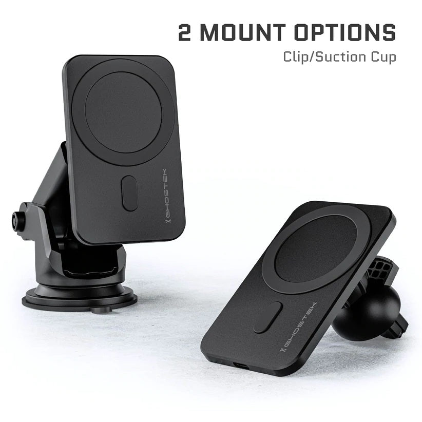 Shop and buy Ghostek NRGmount 15W Fast Charging MagSafe Car Charging Mount Air Vent Dashboard Windscreen| Casefactorie® online with great deals and sales prices with fast and safe shipping. Casefactorie is the largest Singapore official authorised retailer for the largest collection of mobile premium accessories.