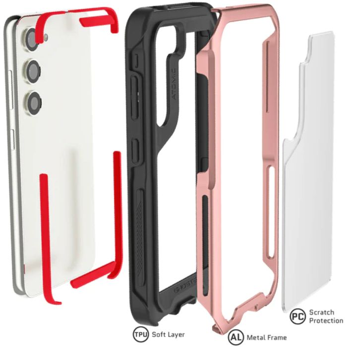 Shop and buy Ghostek Atomic Slim 4 Aluminum Protection Case for Samsung Galaxy S23 (2023) Shockproof Non-Slip | Casefactorie® online with great deals and sales prices with fast and safe shipping. Casefactorie is the largest Singapore official authorised retailer for the largest collection of mobile premium accessories.