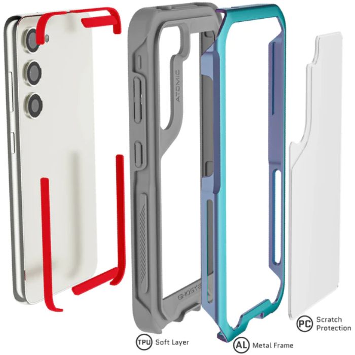 Shop and buy Ghostek Atomic Slim 4 Aluminum Protection Case for Samsung Galaxy S23 (2023) Shockproof Non-Slip | Casefactorie® online with great deals and sales prices with fast and safe shipping. Casefactorie is the largest Singapore official authorised retailer for the largest collection of mobile premium accessories.