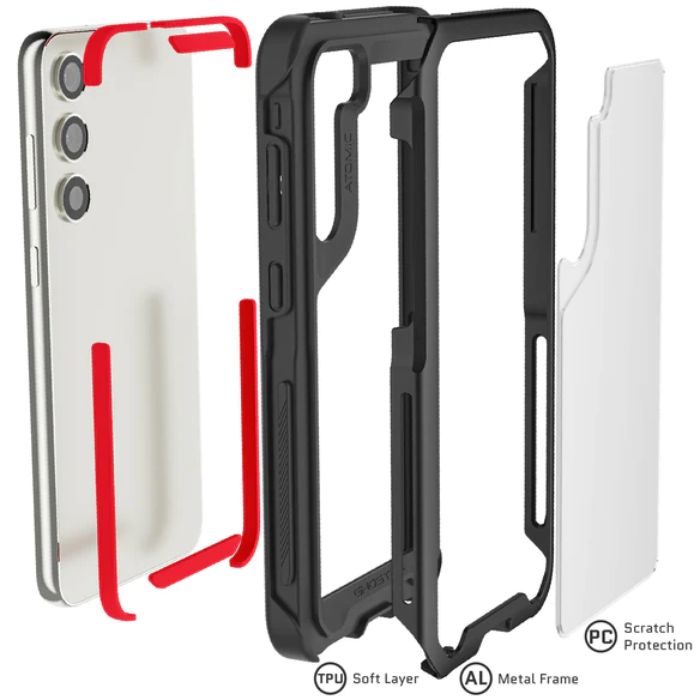 Shop and buy Ghostek Atomic Slim 4 Aluminum Protection Case Samsung Galaxy S23 Plus (2023) Shockproof Non-Slip| Casefactorie® online with great deals and sales prices with fast and safe shipping. Casefactorie is the largest Singapore official authorised retailer for the largest collection of mobile premium accessories.