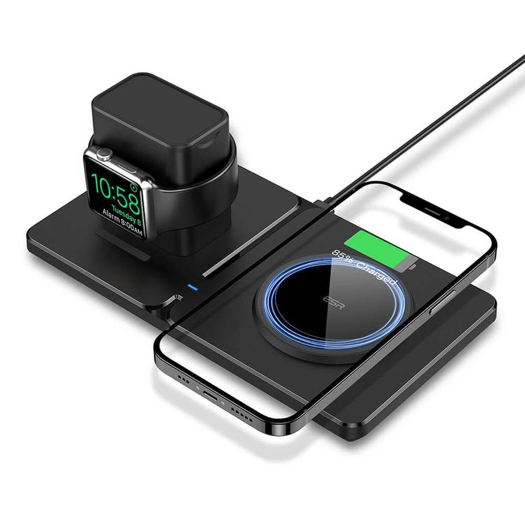 Shop and buy ESR EFC003O HaloLock 2-In-1 Apple Watch Magnetic Wireless Charger Modular design Safety features| Casefactorie® online with great deals and sales prices with fast and safe shipping. Casefactorie is the largest Singapore official authorised retailer for the largest collection of mobile premium accessories.