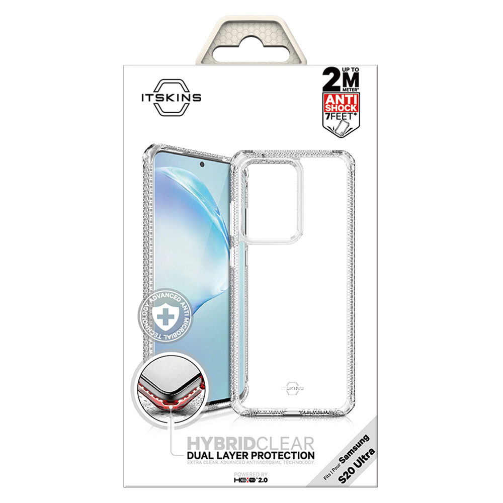 Shop and buy ITSKINS Hybrid Clear Case for Samsung Galaxy S20 Ultra 5G (2020) Shockproof Slim Hexotek 2.0| Casefactorie® online with great deals and sales prices with fast and safe shipping. Casefactorie is the largest Singapore official authorised retailer for the largest collection of mobile premium accessories.